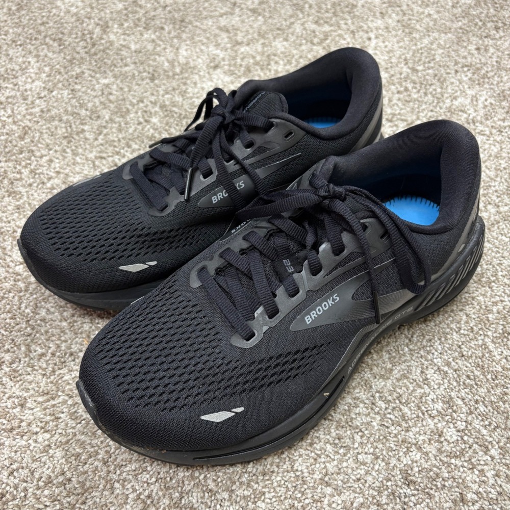 Brooks Adrenaline GTS 23 Womens 9 Extra Wide 2E Black Running Shoes Athletic - Picture 2 of 7
